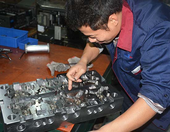 Spark machining area