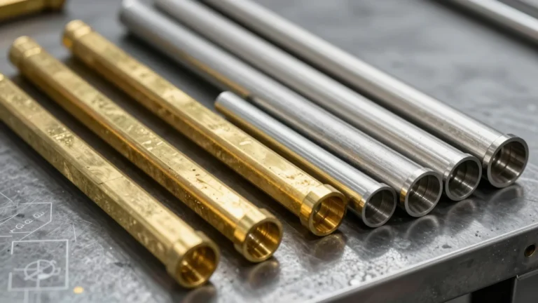 Werkstoffvergleich zwischen Messing und Edelstahl für industrielle Bauteile